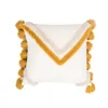 Pillow Handmade Pillowcase Moroccan Tassel Side Cover Square Rectangular 45x45cm Without Core