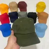 Soft Top Ball Caps voor Heren Dames Heren Borduur Zonnescherm Hoed Dames Katoenen Baseball Cap Man Zonbescherming Hoed Mode Klassiek Paar Hoeden 17 kleuren