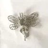 Naszyjniki wiszące 100pcs /działka 18 kgp duży ślug Dragonfly może otworzyć i przytrzymać klatkę do biżuterii do wykonania biżuterii DIY