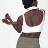 Active Shirts Fitness LuL 2024 Running Street Yoga Women Summer Sports Bra Sexy Condole Belt Vest With U Word Breast Pad