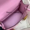 Total handgjorda Tote Handväskor Mini Dock Väskor 18 cm Guld och rosa specialanpassade lyxdesigner Handväska Slungväskor 10a Mirror Kvalitetspåsar med låda