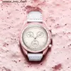 セラミックマテリアルMoonswatch Bioceramic Quarz Chronograph Mens Womens Watch Mission to Mercury Nylon Luxury Watch James Montre de Luxe Limited Edition Mast 64q1
