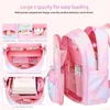 Mochila para meninas estudantes sacos kawaii crianças princesa arco-íris material escolar à prova d'água 231229