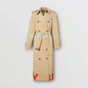 24 nuevas femeninas de otoño/invierno longbreaker túnica superior cinturón portátil de doble cara camisa casual chaqueta para al aire libre
