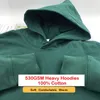 530 g/m², 100 % Baumwolle, French Terry, hochwertige, schwere, modische Winterpullover, lässige, dicke Sweatshirt-Hoodies mit tief angesetzter Schulterpartie 231229