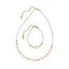 Projekt dekoracyjny naszyjnik damski łańcuch obojczyka francuskiego vintage słodkowodnej perłowej perły naturalny kamień szwy letnie w tym roku bransoletka