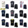 2023 2024 PSGES NY MAN SLEEVELESS SHORTS TRACKSUT 22 23 24 Paris Fotbollsträning kostym Soccer Jersey Uniform Chandal Adult Sportswear Set S-2XL