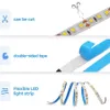 5V USB LED Strip Light SMD 2835 50cm 1M 2M 3M 4M 5M أبيض/دافئ أبيض/أحمر/أزرق/أخضر IP21 شريط الإضاءة مرن الشريط الخلفي