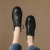 Kleid Schuhe Frauen Dicke Heels Brogues Oxford Frau Runde Kappe Damen Plattform Oxfords Winter Warme Pelz Büro Pumpen