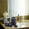 Ensemble d'accessoires de bain, brosse à dents, décor d'appartement, salle de bain et toilettes, savon pour gobelet, distributeur, tasse à vaisselle, 7 pièces