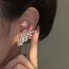 2024 New Fashion Trend Unique Design Elegant Exquisite Zircon Angel Wings 14K White Gold Earrings Women Jewelry Party High Gift Wholesale