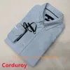 Men Casual Shirts Designer shirt Men loose fitting shirt Corduroy material Solid Color Business shirt Normal size multiple colour American style blouse T3