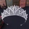 Accessoires de cheveux de mariage en cristal de couleur argent à la mode strass diadème de mariée et couronnes femmes princesse tête bijoux diadèmes 240102