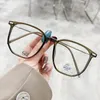 Sunglasses Frames Big Size Polygon Shape Men Women Glasses Frame Blue Light Blocking Men's Stylish Rivet Decoration Female Eyeglass