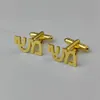 İbranice chai manşet bağlantıları Kişiselleştirilmiş isim ilk monogram kol düğmeleri özel herhangi bir dil kelepçeleri erkekler düğün hediye takı 231229