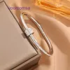 Car tires's Designer Bracelets for women and men Man Waist New Titanium Steel ins Rose Gold Simple Diamond Plated Non fading Womens With Original Box