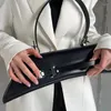 Evening Bags Genuine Leather Underarm Bag Luxury Designer Handbags For Women 2024 In Fashion High Quality Silver Color Lady Shoulder