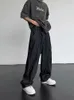 HOUZHOU Hip Hop Distressed Jeans Hosen Männer Zerrissene Patchwork Denim Hosen Männlichen Oversize Lose Beiläufige Japanische Streetwear 5XL 231229