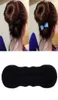 fascia per capelli creatore di panini semplice spugna nera creativa per accessori per capelli da donna supporto per copricapo panino bang DIY3706237