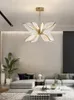 펜던트 램프 현대 나비 거실 LED 램프 북유럽 간단한 침실 부엌 창조적 인 황금 투명 아크릴 NJ70611