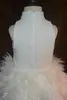 Mädchenkleider Handgemacht Eid Pelz Federkleid Baby Spitze Prinzessin Puffy Maxi Pailletten Wolltüll Kostüme Hochzeit Geburtstag