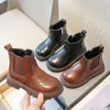 Boots Kids Warm Short For Girls Thickened Leather Winter Fashion Children Toddlers Solid Color Causal Plush Cotton