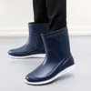 Stivali di gomma da uomo Scarpe da pioggia impermeabili Pesca Marito Galosce Uomo Scarpe da cucina Antiolio antiscivolo Stivali da pioggia da lavoro Calzature 240102