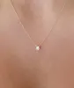 Fashion Gold Diamonds Necklaces Delicate Solitaire Pendant Dainty Pendants Necklace Bridal Jewelry Floating Diamond Jewellery9875191