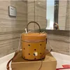 Sac seau de créateur Sac à main en cuir pour femme classique Mode petit sac à bandoulière cylindre Petit sac seau de luxe réseau sac de richesse cylindrique rouge