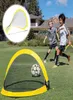 1 set katlanır futbol gol net futbol eğitim hedef net çadır çocuklar kapalı açık oyun oyuncakları futbol topu uygulama kapısı ve pompa lj23557632