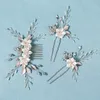 EFILY BRIDAL BRUKS Hårtillbehör 3st/Set Crystal Hair Combs Pins For Women Party Bride Headpiece Bridesmaid Present Jewelry 240102