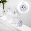 Horloges murales salle de bain imperméable horloge simples serviettes silencieuses ornières décor pour la suspension