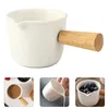 Dinnerware Sets Milk Cup Latte Pitcher Coffee Kitchen Ceramic Boat Multi-use Cream Pan Bar Supplies Concentrate Containers