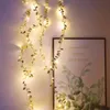 1pc 78,74 inch 20led simulatie gouden blad decoratie lichtslingers, verjaardagsfeestje ramadan kerstfestival decoratie lichtslingers