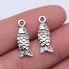 Charms 20 Stück 19 x 7 mm Goldfisch-Anhänger für DIY-Schmuckherstellung, antike Bronzefarbe, Fisch