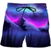 Shorts pour hommes Hawaii Beach 3D bord de mer et lever du soleil imprimé pantalons courts décontractés maillot de bain d'été hommes maillots de bain