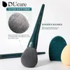 DUcare Kits de pinceaux de maquillage professionnels cheveux synthétiques 17 pièces avec outils de nettoyage éponge tampon pour fond de teint cosmétique fard à paupières240102