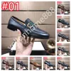 40style erkekler loafers lüks tasarımcılar ayakkabı gerçek deri kahverengi siyah erkek sıradan tasarımcı elbise ayakkabıları düğün ayakkabısı 38-46