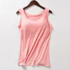 Women's Tanks Factory Wholesale Modal Padded Strap Upgraded Cup Integrated Plus Size Yoga Bottoming Shirt Vest