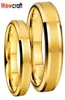 6 mm 8 mm heren dames gouden wolfraamcarbide trouwring ringen afgeschuinde randen gepolijst gematteerd afwerking comfort fit persoonlijk aanpassen5464384