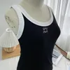 MIRROR Damen-Tanktop, Sommer, schmal, ärmellos, Camis, Croptop, Oberbekleidung, elastisch, sportlich, gestrickt