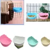 Cat Carriers Durable Dog Hanging Bowl Portable Food Drinking Plastic Cage