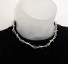 Chains Punk Style Barbed Wire Choker Stainless Steel Necklace HipHop Women039s Accessories Gothic Mens Jewellery Unisex 2021 G1407684