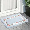 Tappetini da bagno Tappeto da bagno floreale Tappetino multifunzionale Tappeto in memory foam in rilievo Accessori da cucina assorbenti d'acqua