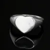 Heart Love Ring Luxury Jewelry Sterling Silver 925 Storlek Icke-allergiska hjärtformade ringar Dubbelhjärta Designer för kvinnliga smycken Valentines Day med låda