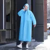 Chubasqueros desechables para hombres, cuerpo, niños, prueba entera, para mujeres y lluvia, poncho largo individual, impermeable grueso, tormenta de lluvia transparente, portátil