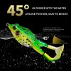 New Duck Fishing Lure 13.5g-9.5cm Ducking Fishing Frog Lure 3D Eyes Artificial Bait Silicone Crankbait Soft Carp Lure LL