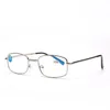 Sonnenbrille Presbyopie Brille Anti-Blaulicht Falten Tragbare Metallrahmen Lesen 1,0 1,5 2,0 2,5 3,0 3,5 4,0