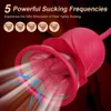 Vendere dispositivo di aspirazione rosa femminile per massaggio clitoridea leccatura delle vibrazioni masturbazione sex toy 231129