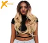 Blonde 613 Ombre Color Lace Front Synthetic Hair Wigs For Black Women Xtress Long Natural Wave Trendy Lace Wavy Wig Middle Part Y6702746